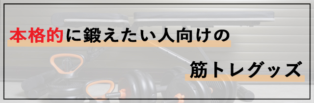 本格的に鍛えたい人向けの筋トレグッズ